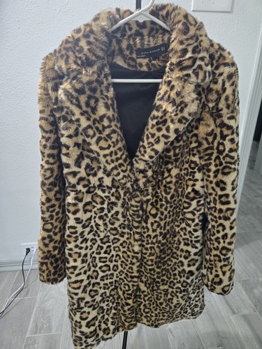 Zara leopard print faux - leopard,